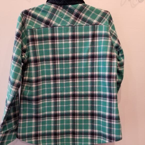 Orvis Green Blue Plaid Check Shacket Jacket Cotton jacket, Cizy and Warm Size M - Picture 2 of 14